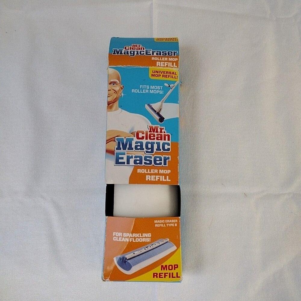 Mr. Clean Magic Eraser Roller Mop Refill Type B Universal White Floor Melamine